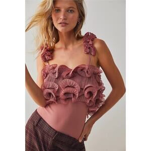 NWT Intimately by Free People For The Frill Of It Bodysuit